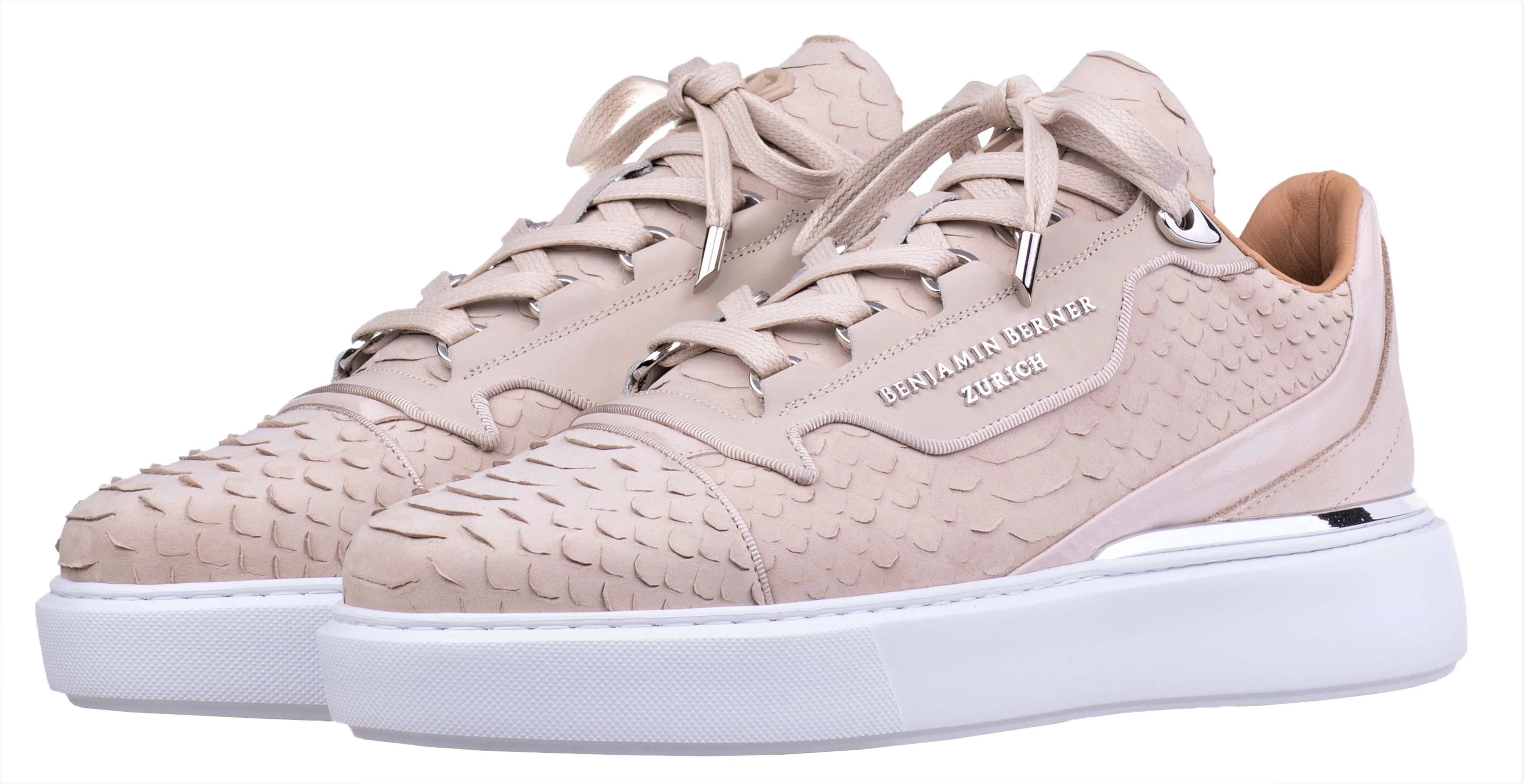 BNJ RAPHAEL Low-Top MARBLE PYTHON CUT-MATT NAPPA