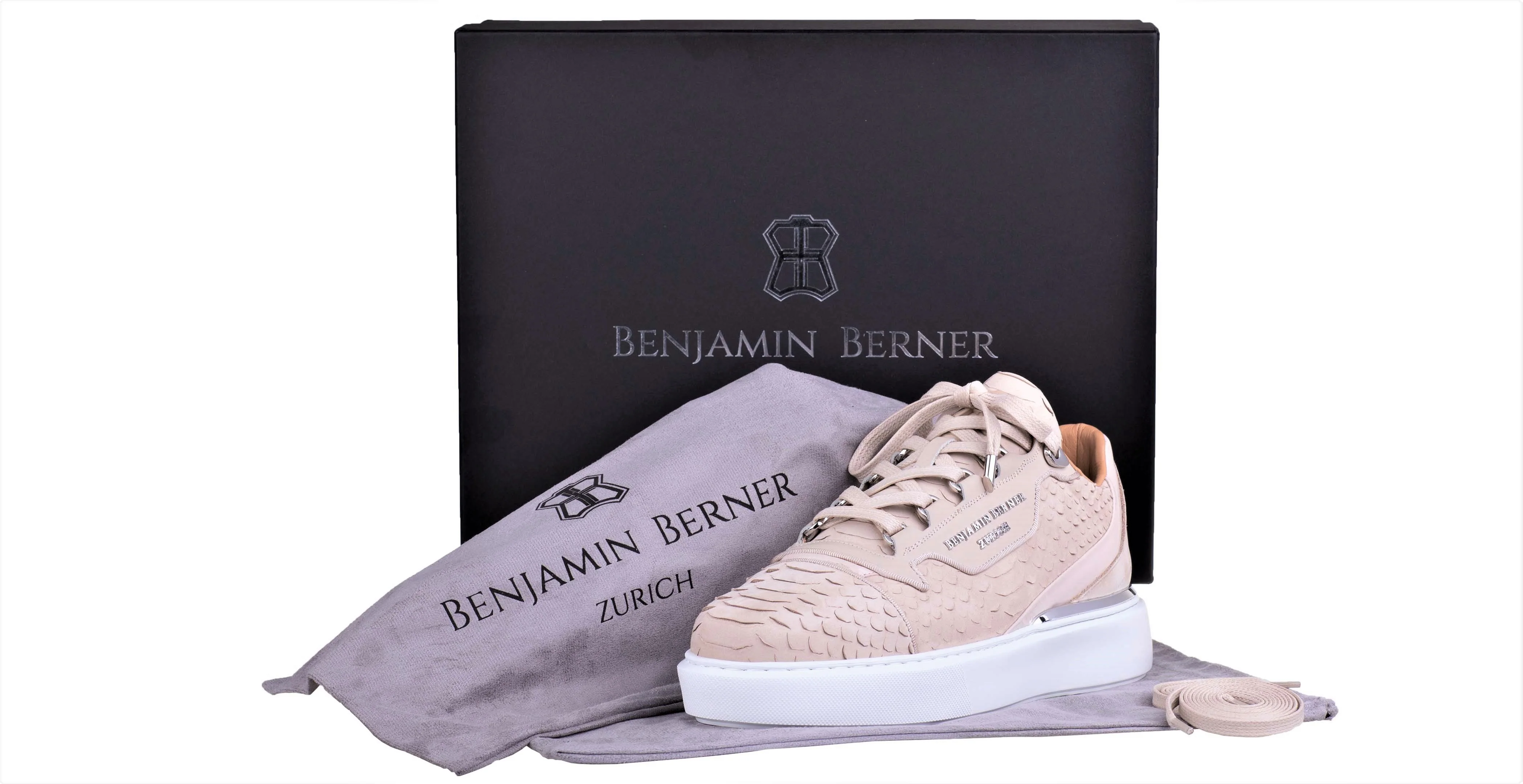 BNJ RAPHAEL Low-Top MARBLE PYTHON CUT-MATT NAPPA - Image 3