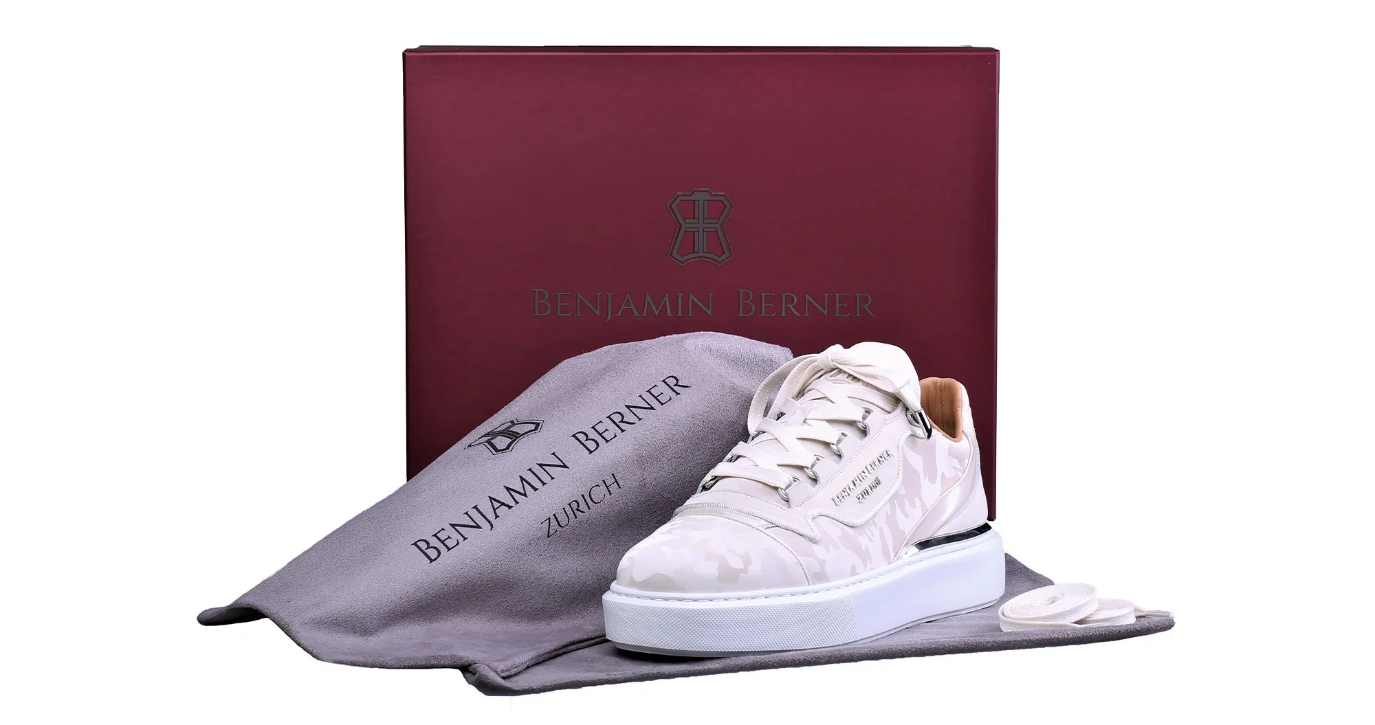 BNJ RAPHAEL Low-Top MARBLE REFLECTIVE CAMOUFLAGE CALFSKIN - Image 4